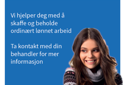 Illustrasjon. Ta kontakt med din behandler for mer informasjon om JobbResept1.